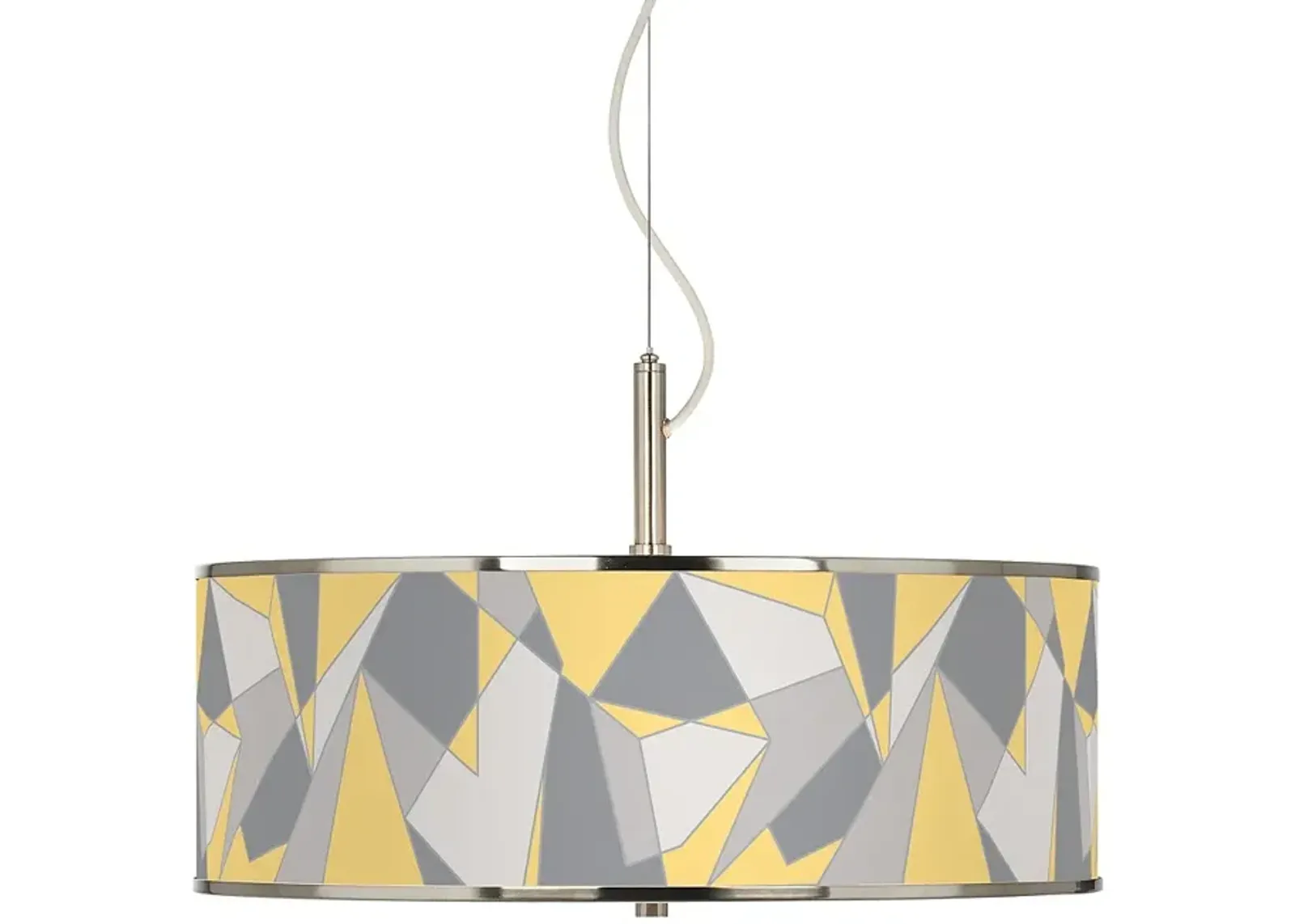 Modern Mosaic II Giclee Glow 20" Wide Pendant Light