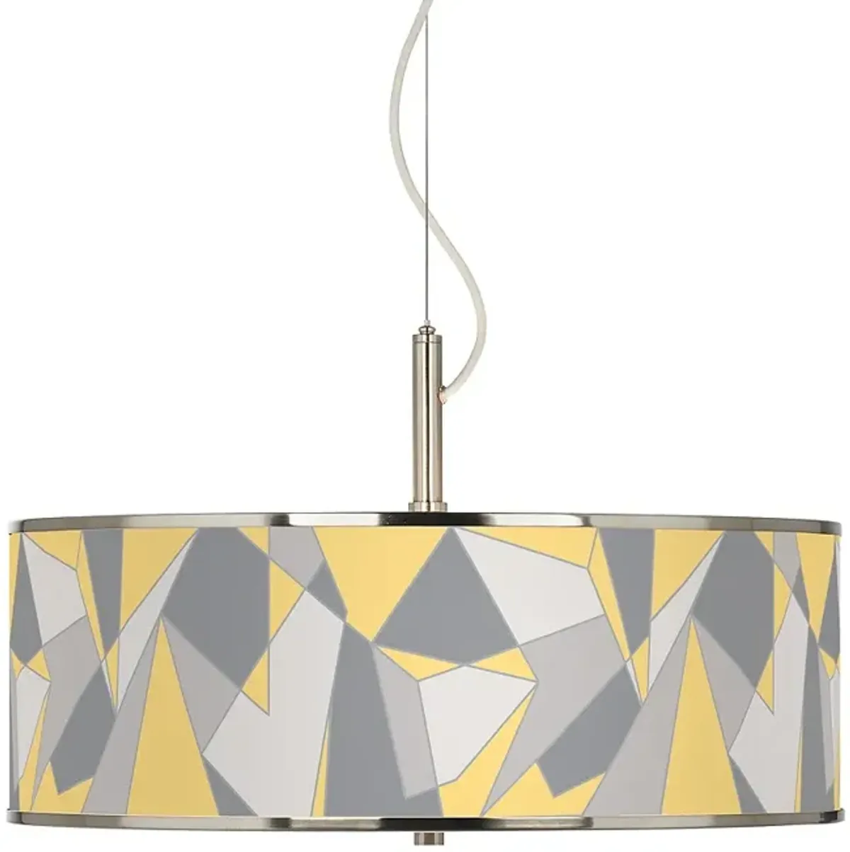 Modern Mosaic II Giclee Glow 20" Wide Pendant Light