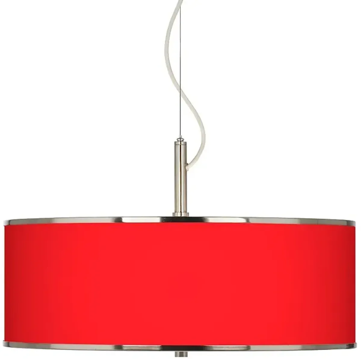 Giclee Glow All Red 20" Wide 3-Light Modern Pendant Light