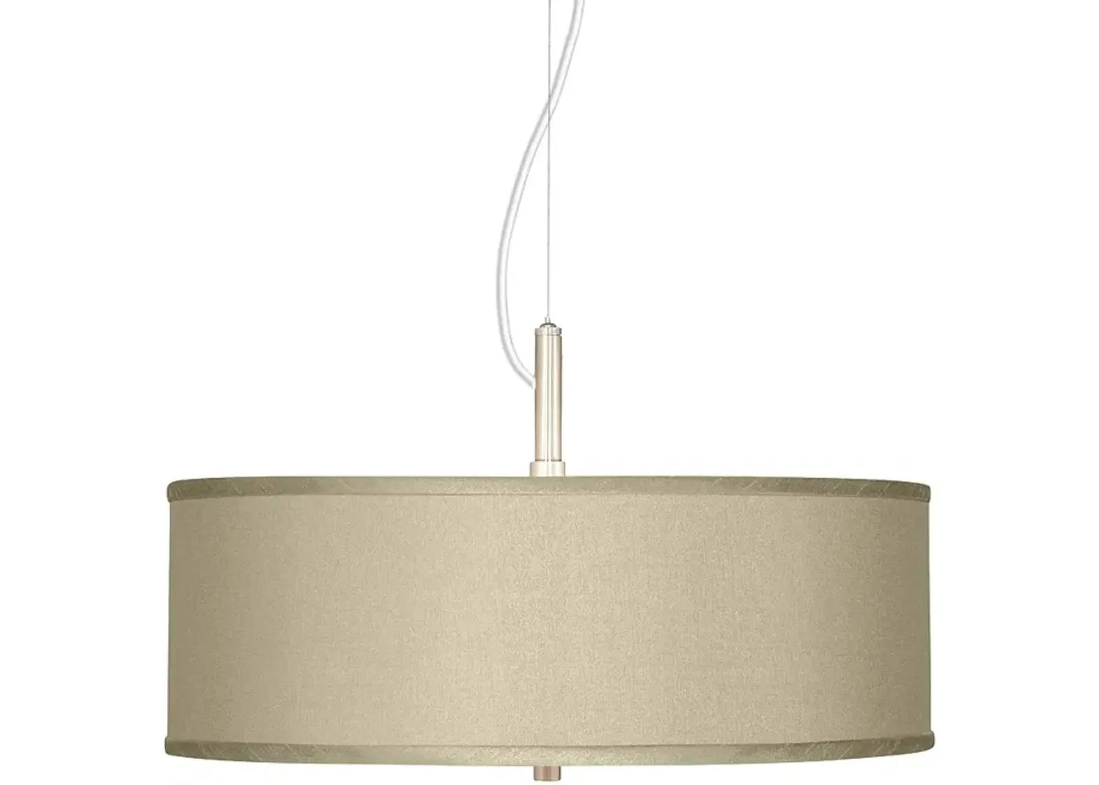 Possini Euro Sesame Faux Silk 20" Wide Modern Pendant Chandelier