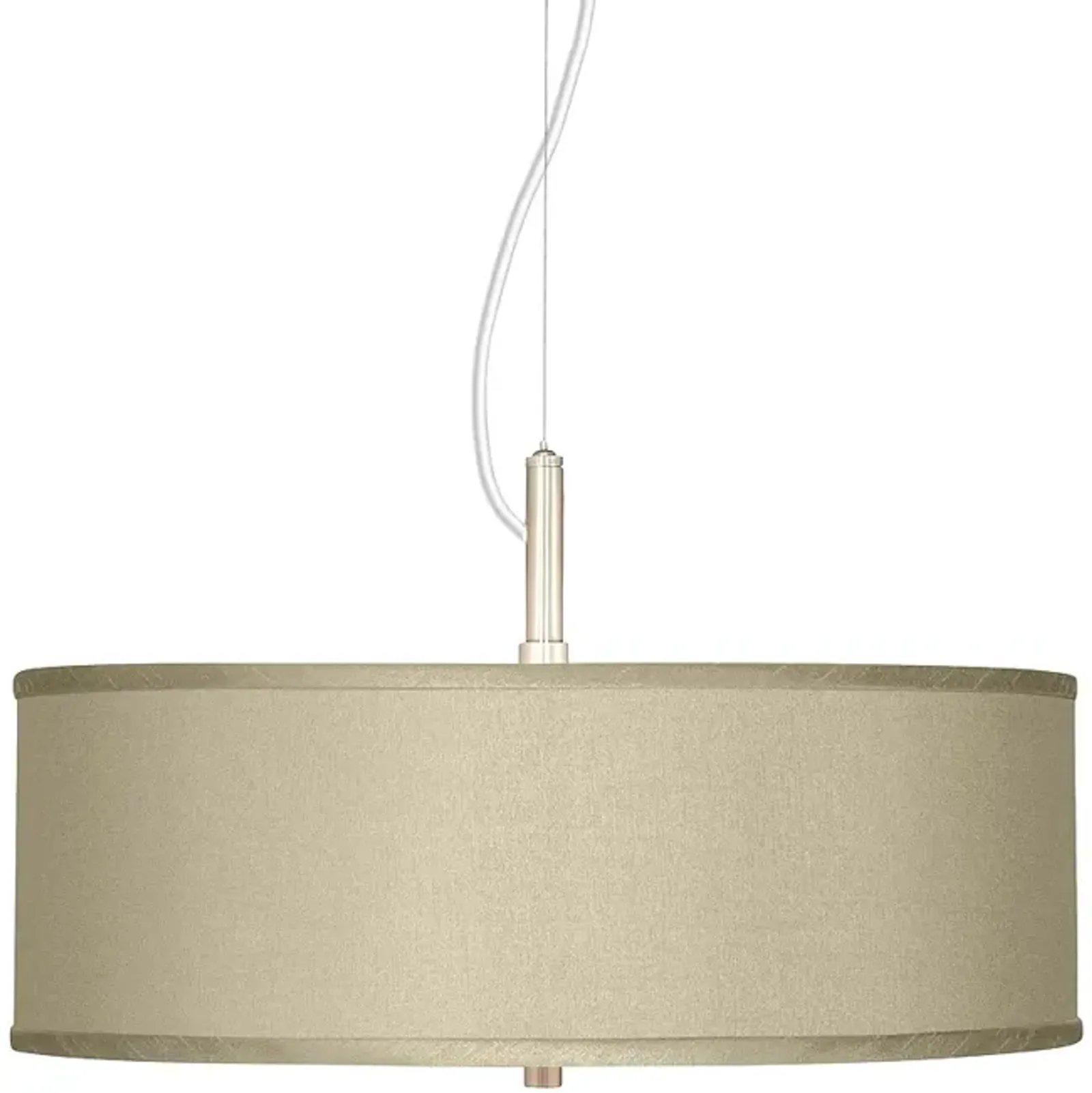 Possini Euro Sesame Faux Silk 20" Wide Modern Pendant Chandelier