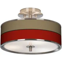 Empire Red Giclee Glow 14" Wide Ceiling Light
