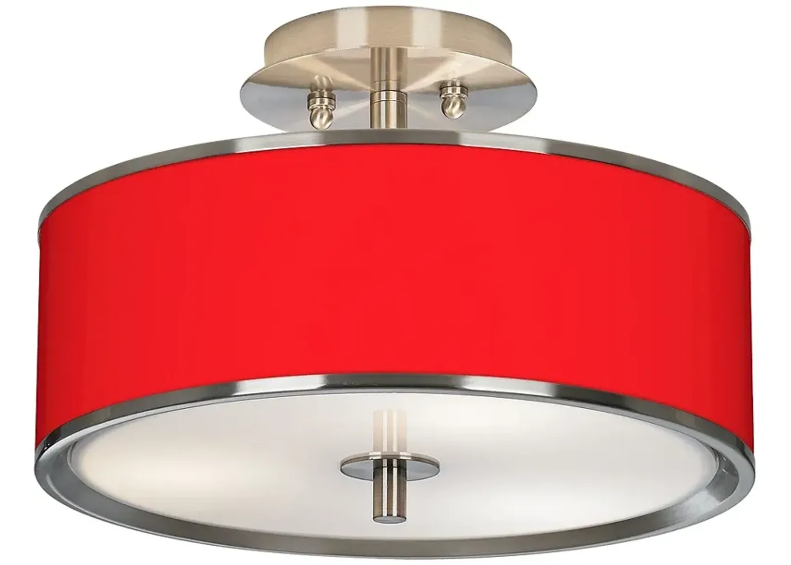 All Red Giclee Glow 14" Wide Ceiling Light