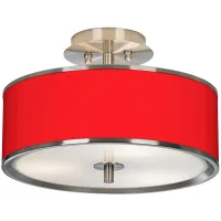 All Red Giclee Glow 14" Wide Ceiling Light