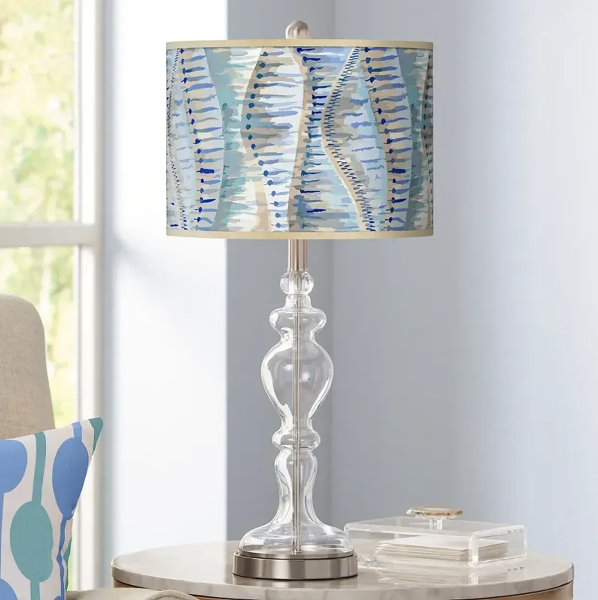 Siren Giclee Apothecary Clear Glass Table Lamp