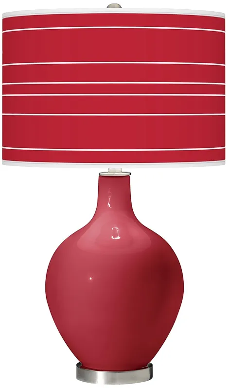 Samba Bold Stripe Ovo Table Lamp
