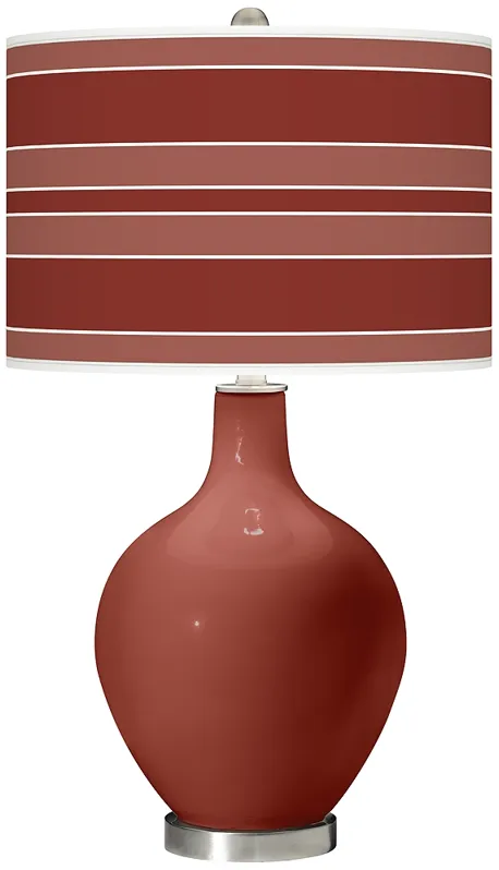 Madeira Bold Stripe Ovo Table Lamp