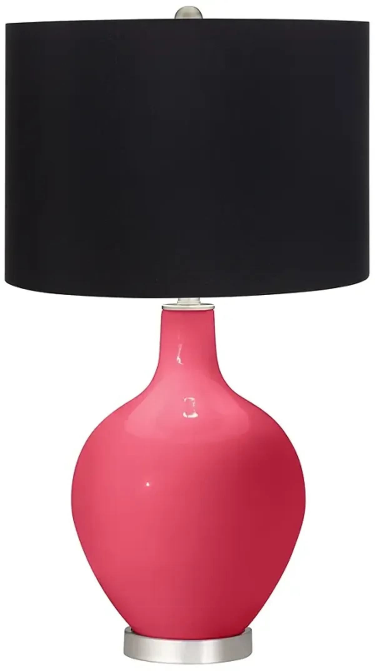 Eros Pink Black Shade Ovo Table Lamp