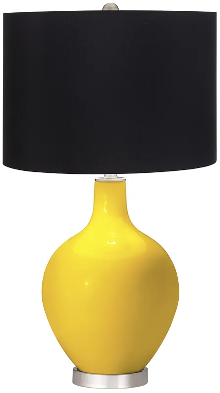 Citrus Black Shade Ovo Table Lamp