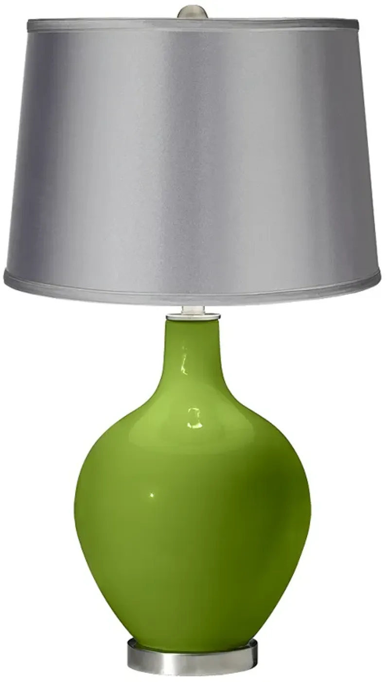 Gecko - Satin Light Gray Shade Ovo Table Lamp