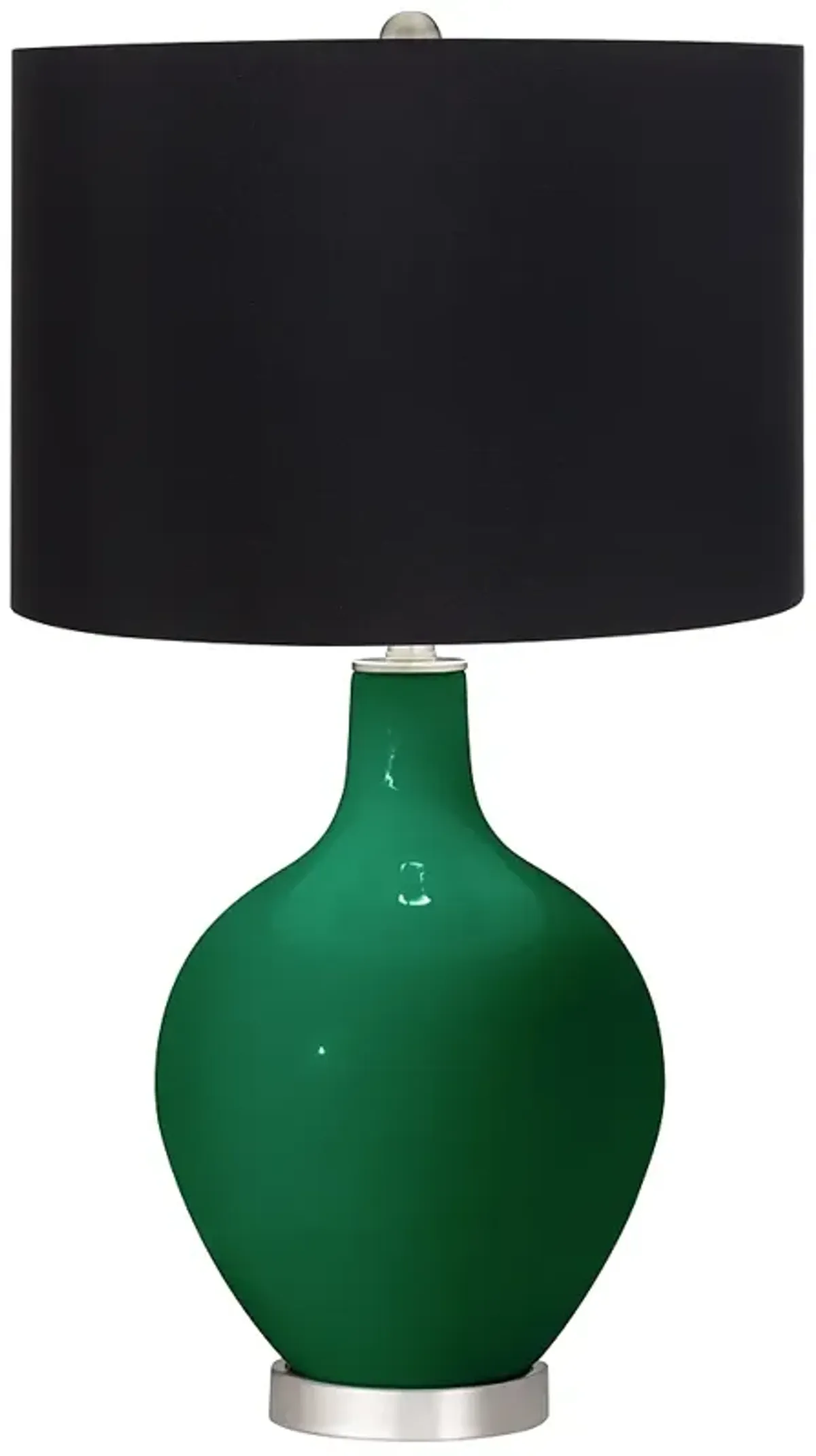 Color Plus Ovo 28 1/2" High Black Shade Greens Table Lamp