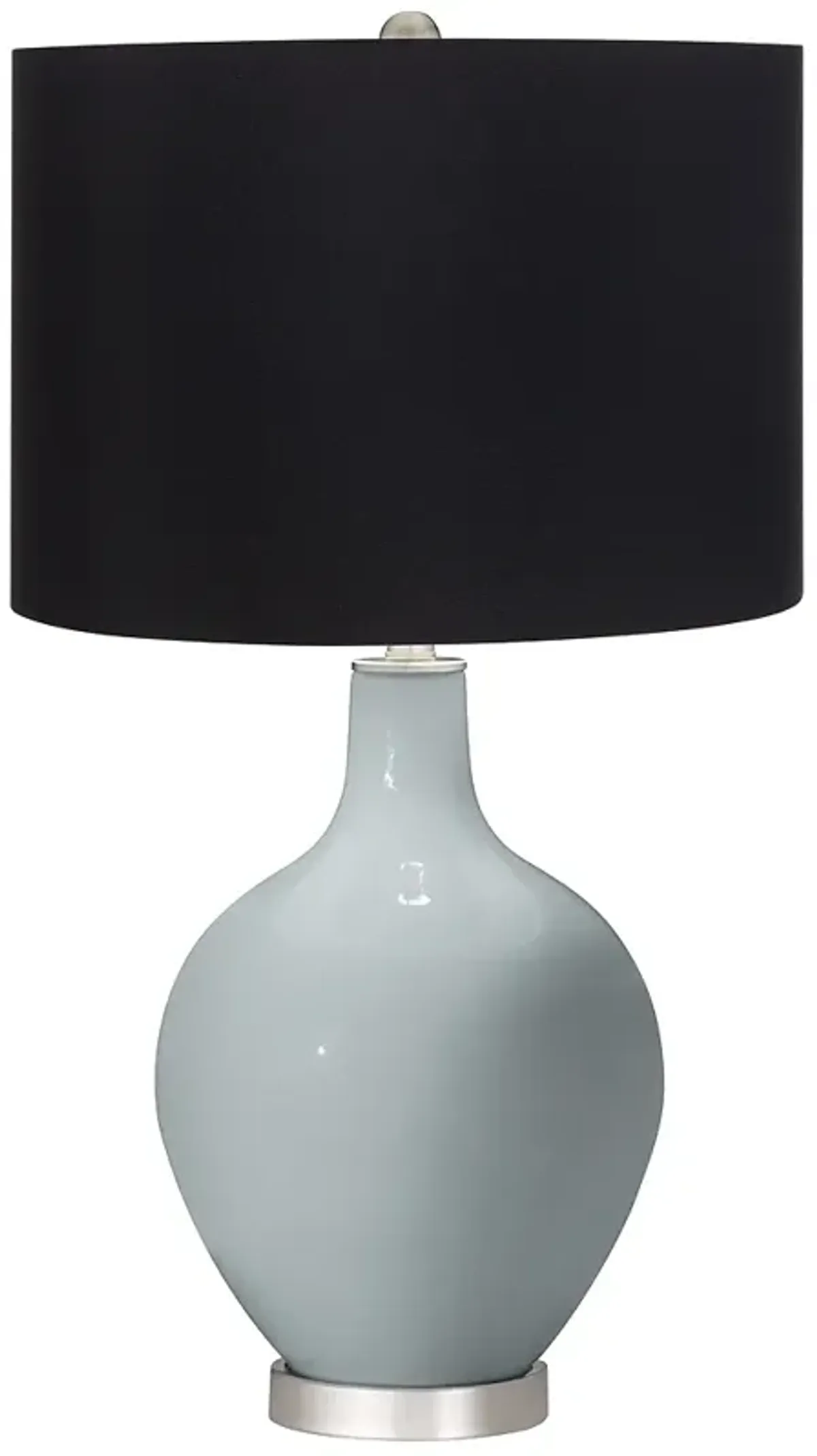 Uncertain Gray Black Shade Ovo Table Lamp