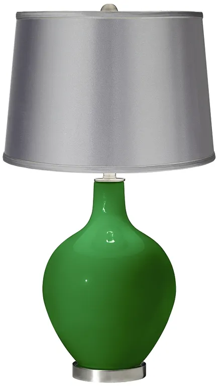 Envy - Satin Light Gray Shade Ovo Table Lamp