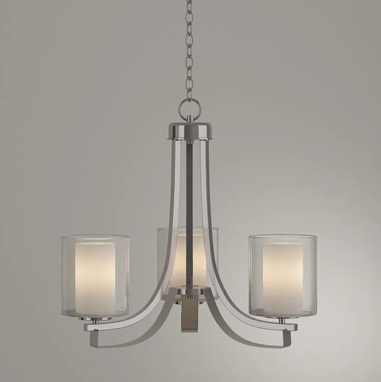 Parsons Studio 18" Wide Brushed Nickel 3-Light Chandelier