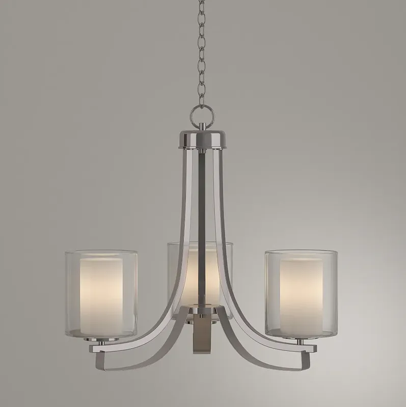 Minka-Lavery  Parsons Studio 3-Light Brushed Nickel Mini Chandelier