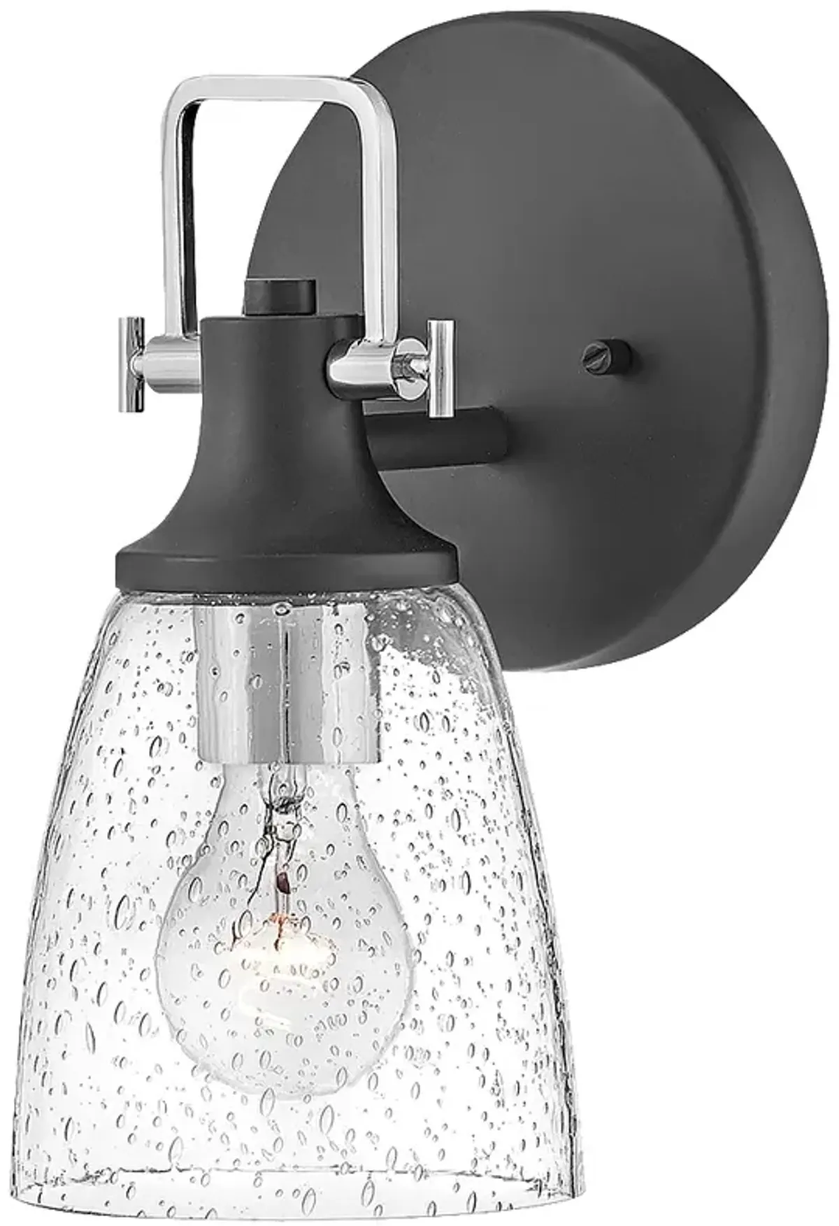 Easton 10 1/2"H Black Silver Wall Sconce by Hinkley Lighting