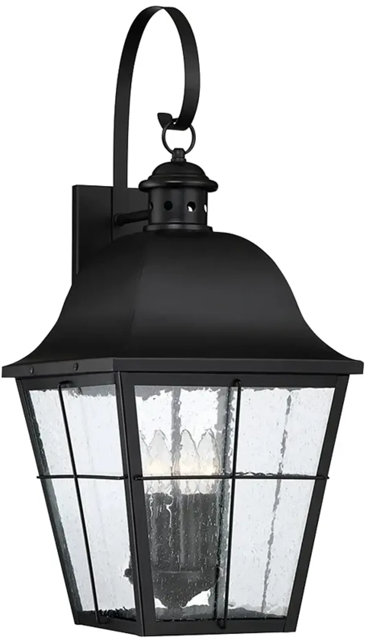 Quoizel Millhouse 27 1/4" High Mystic Black 4-Light Outdoor Wall Light