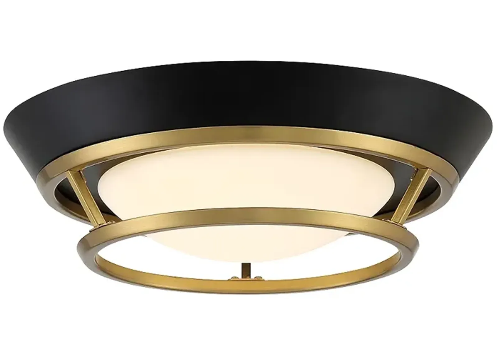 George Kovacs Beam me up! 14-inch LED Coal Flush Mount