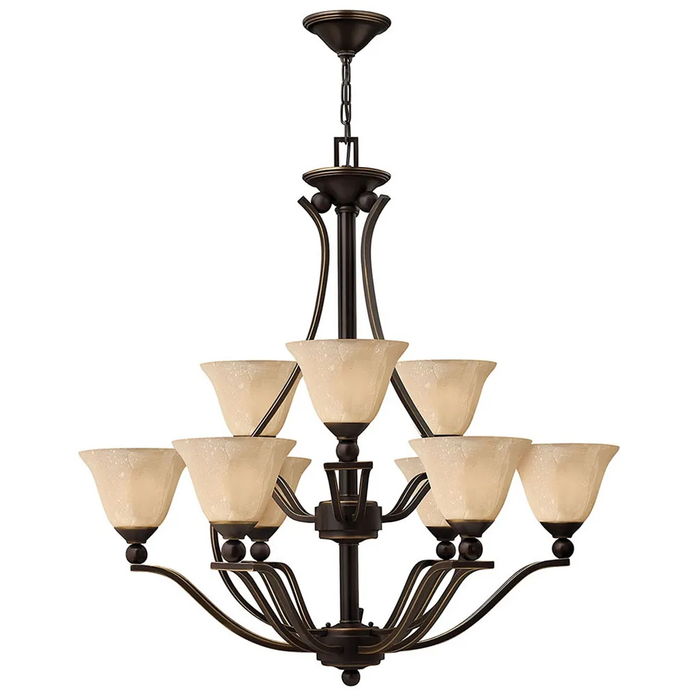 Chandelier Bolla-Large Two Tier-Olde Bronze