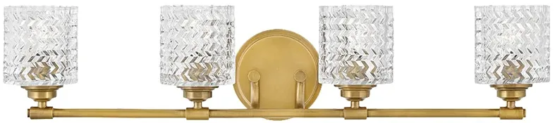 Elle 32" Wide Brass 4-Light Bath Light by Hinkley Lighting