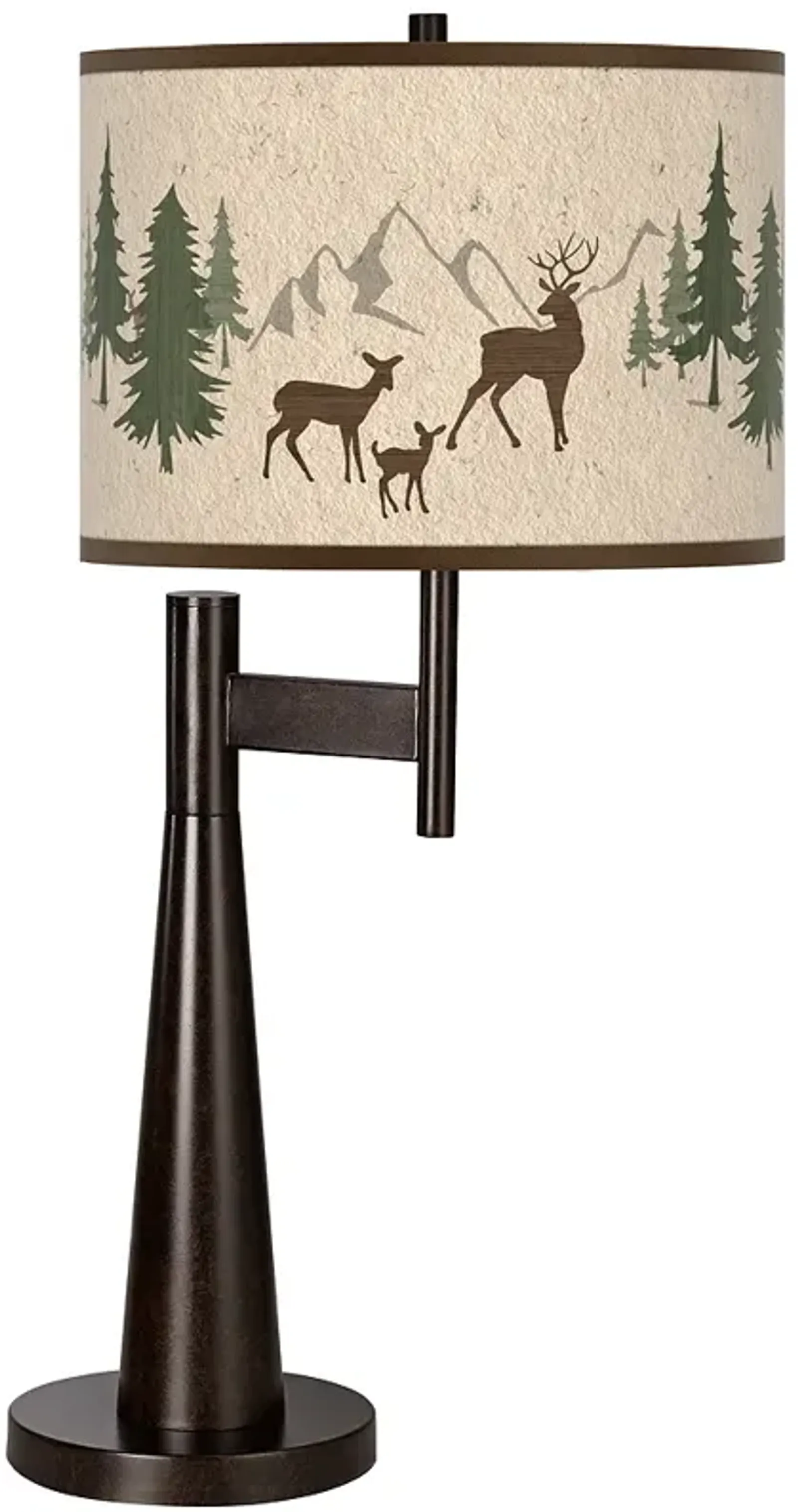 Giclee Glow Novo 30 3/4" Modern Rustic Deer Lodge Table Lamp