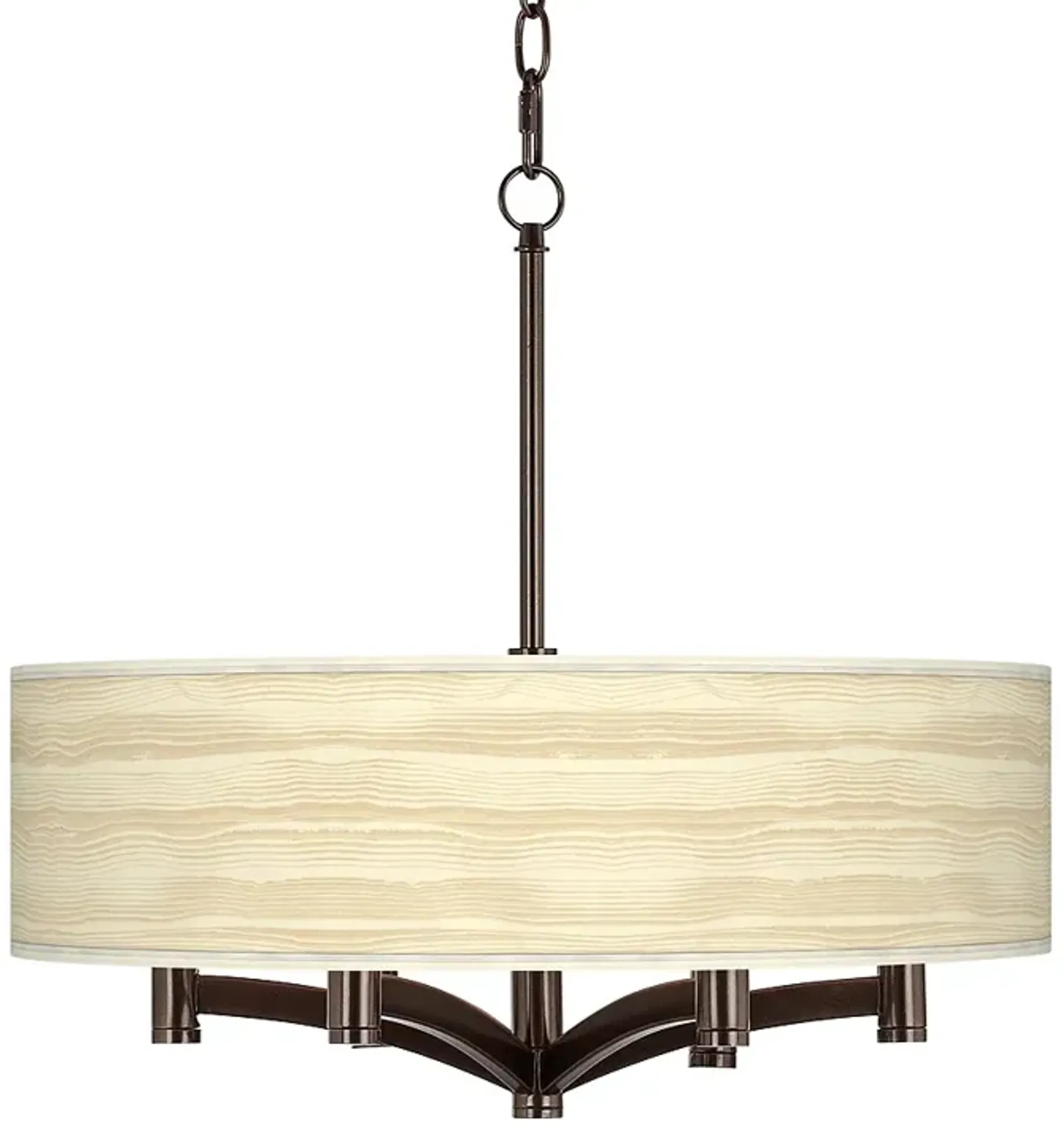 Birch Blonde Ava 6-Light Bronze Pendant Chandelier