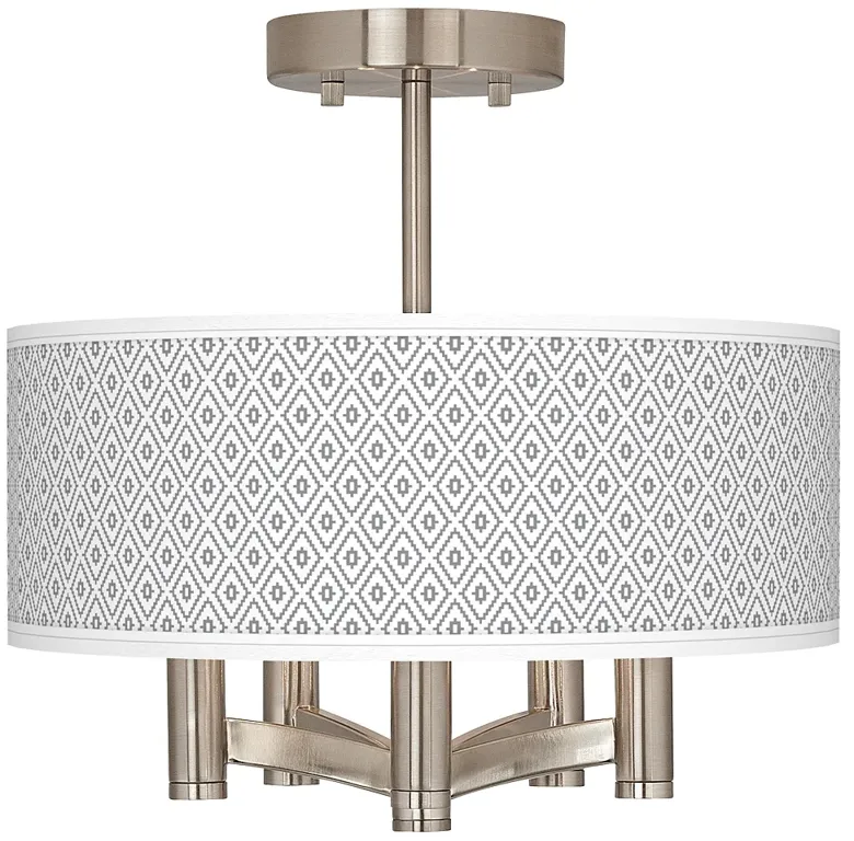 Diamonds Ava 5-Light Nickel Ceiling Light