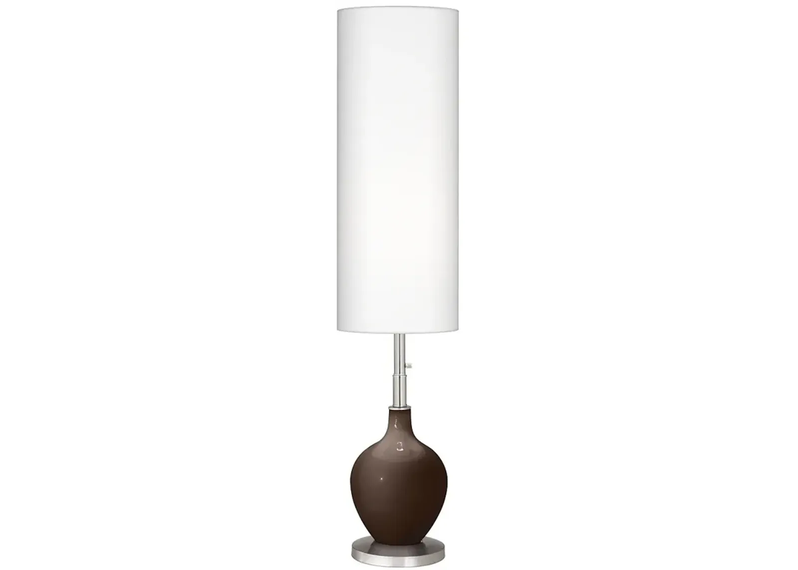 Color Plus Ovo 60" High Modern Carafe Brown Floor Lamp