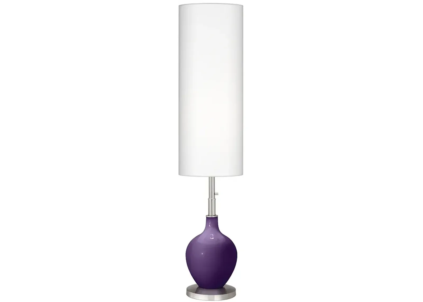 Color Plus Ovo 60" High Modern Acai Purple Floor Lamp