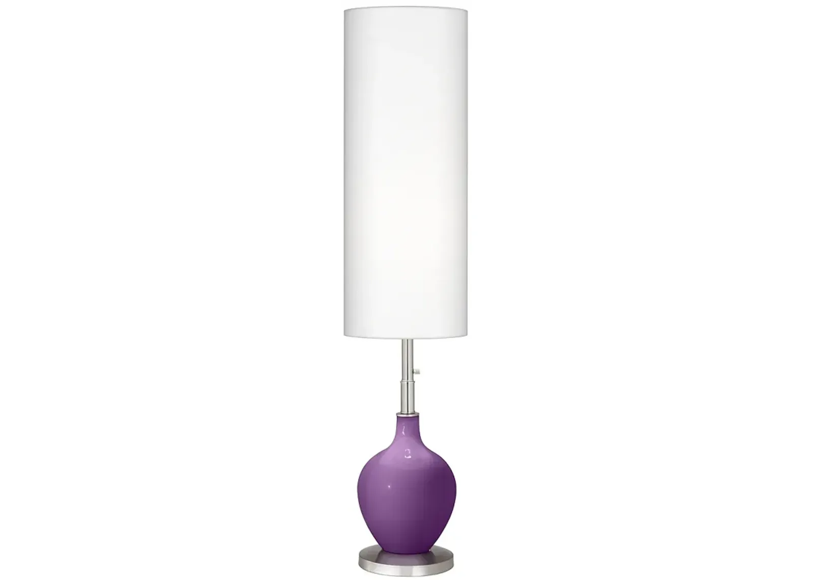 Color Plus Ovo 60" High Modern Passionate Purple Floor Lamp