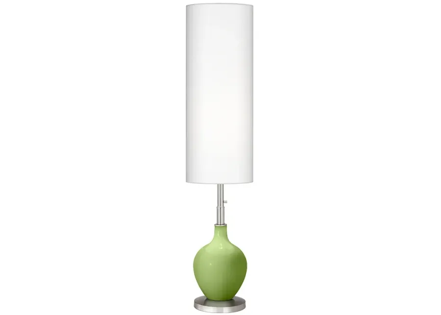 Color Plus 60" High Modern Lime Rickey Green Floor Lamp