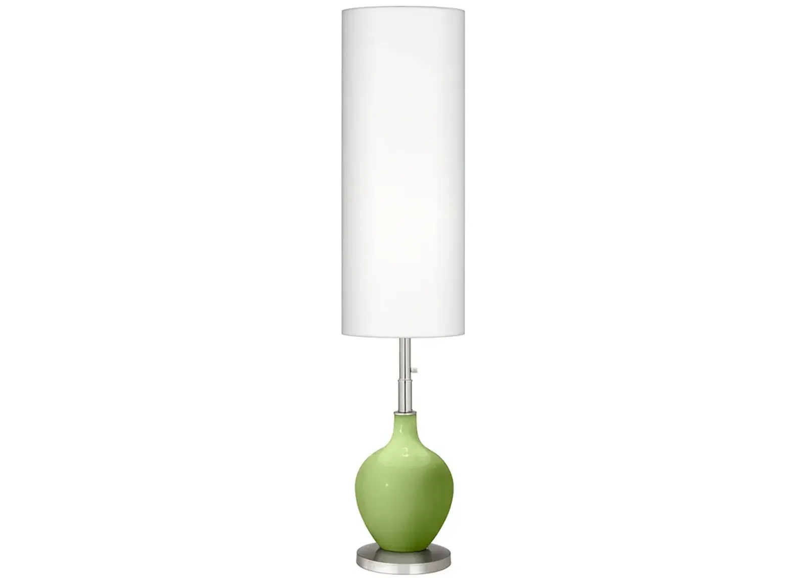 Color Plus 60" High Modern Lime Rickey Green Floor Lamp