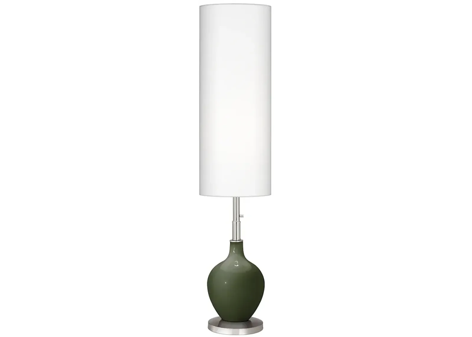 Color Plus Ovo 60" High Modern Secret Garden Green Floor Lamp