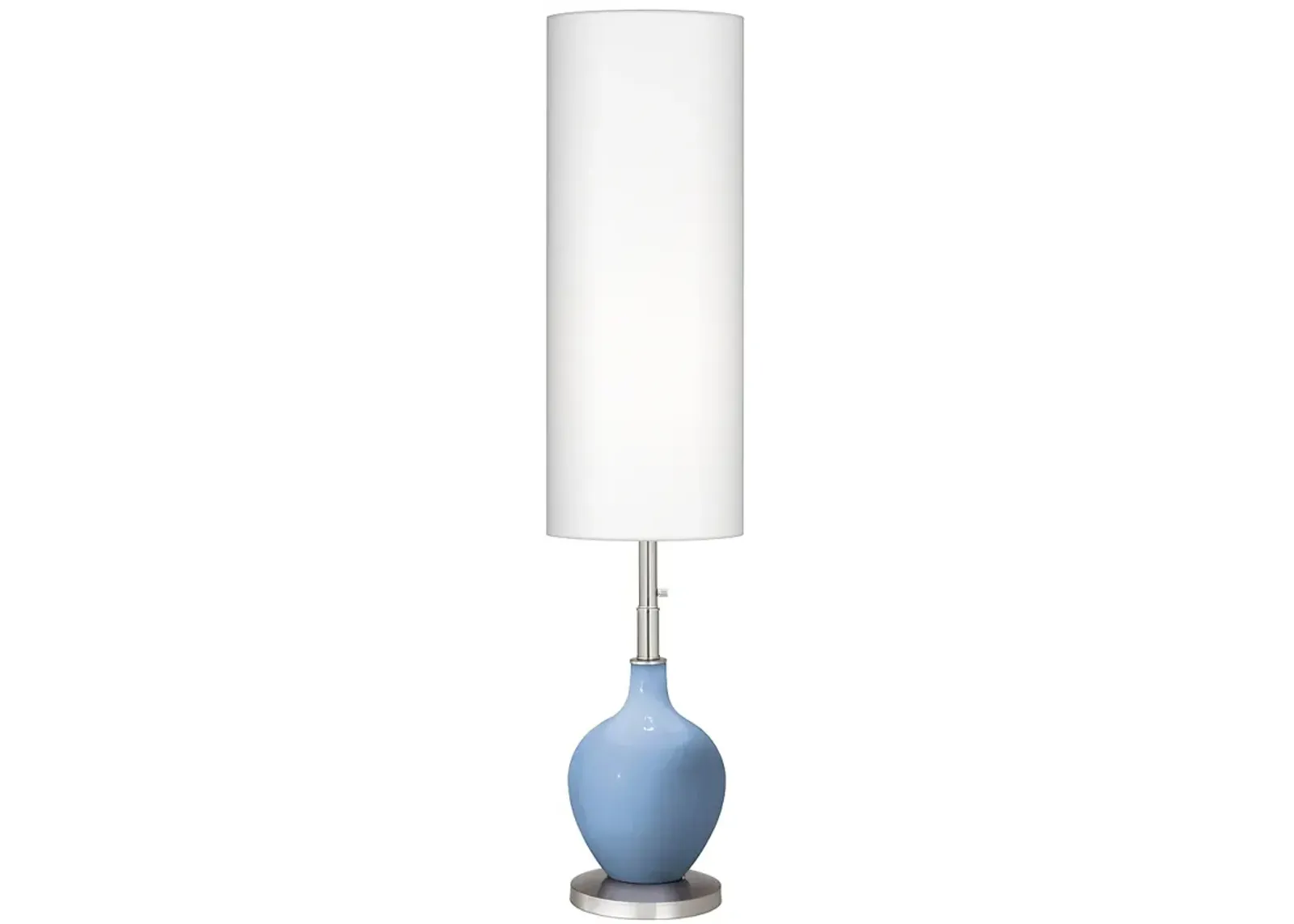 Color Plus Ovo 60" High Modern Placid Blue Floor Lamp