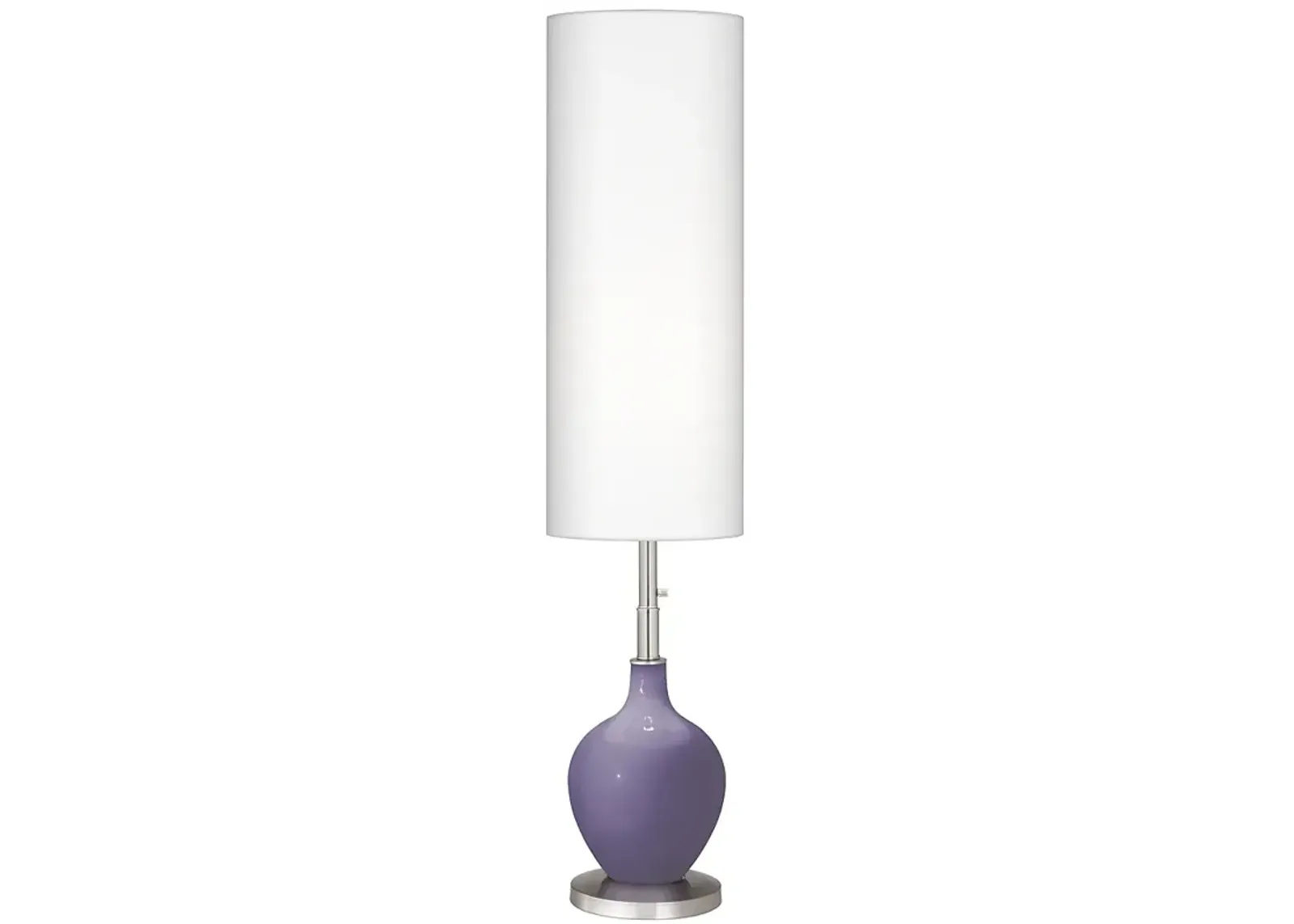 Color Plus Ovo 60" High Modern Purple Haze Floor Lamp