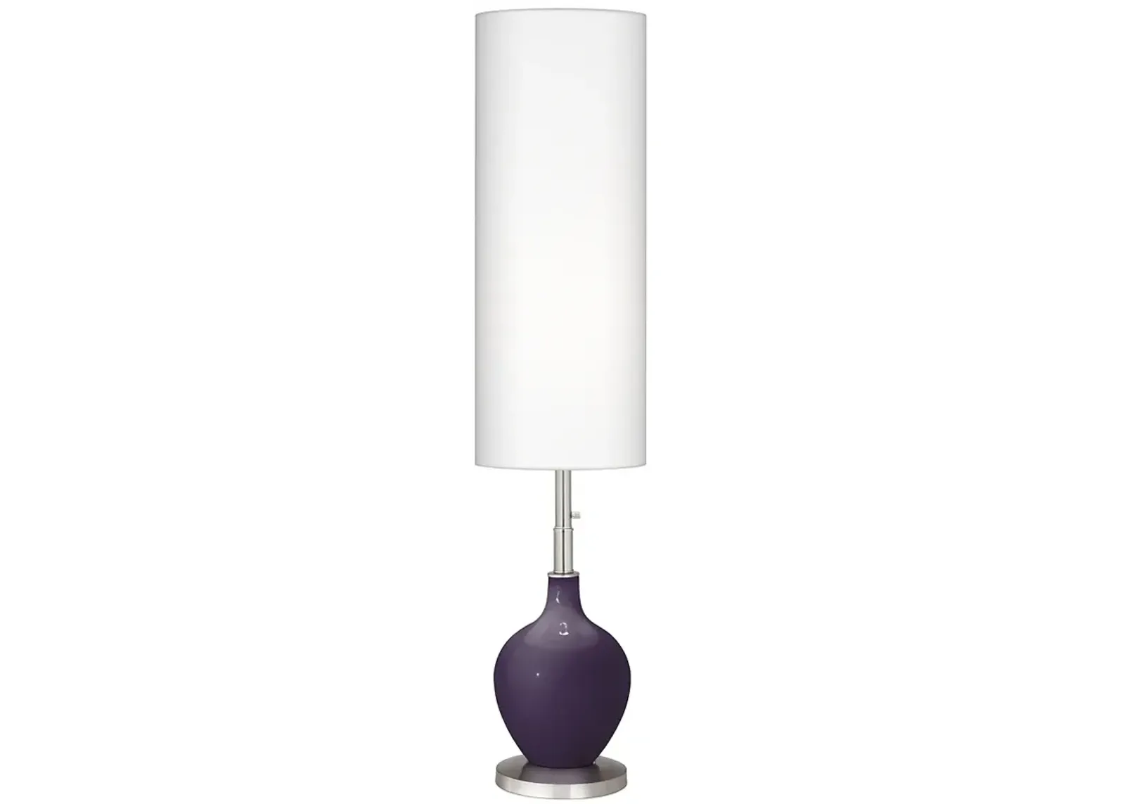 Color Plus Ovo 60" High Quixotic Plum Purple Floor Lamp