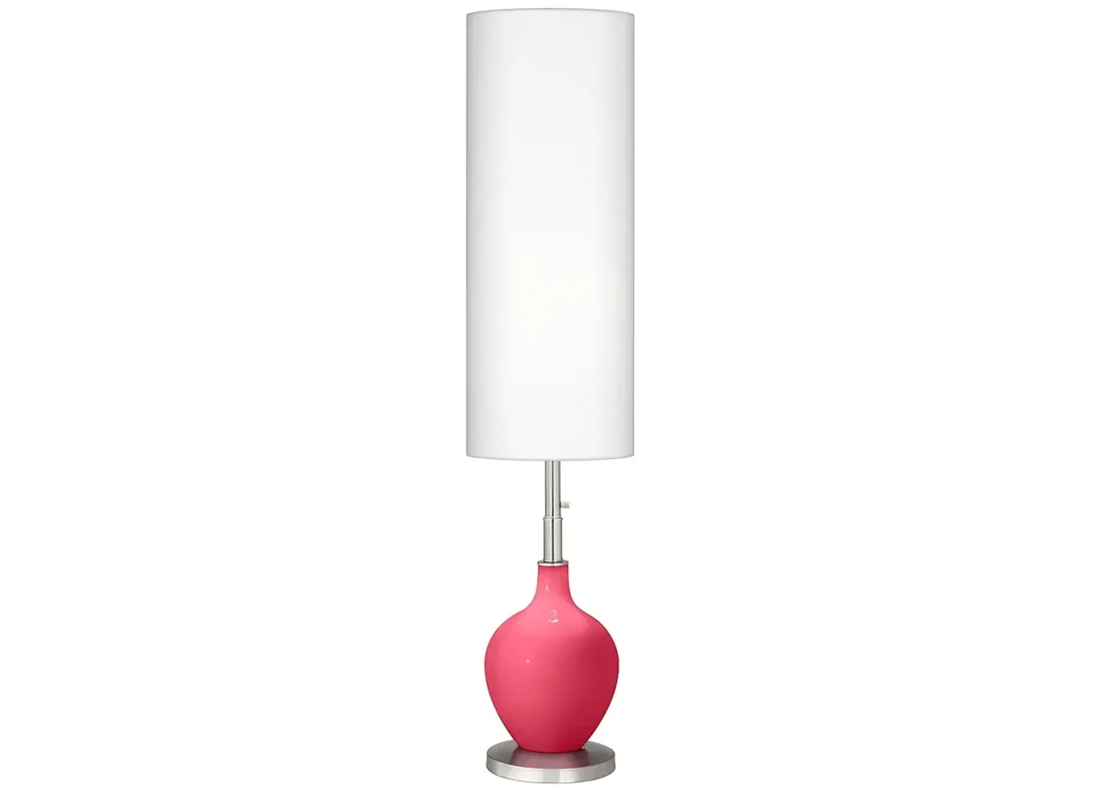 Color Plus Ovo 60" High Modern Eros Pink Floor Lamp