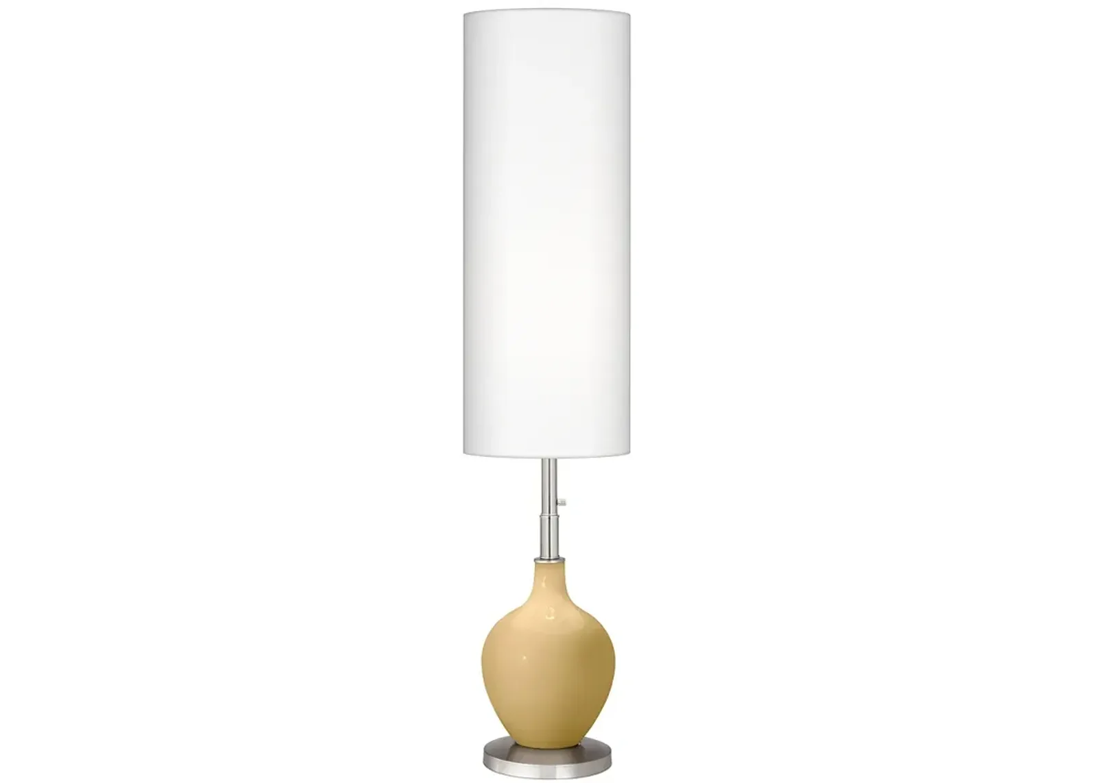 Color Plus Ovo 60" High Modern Humble Gold Floor Lamp