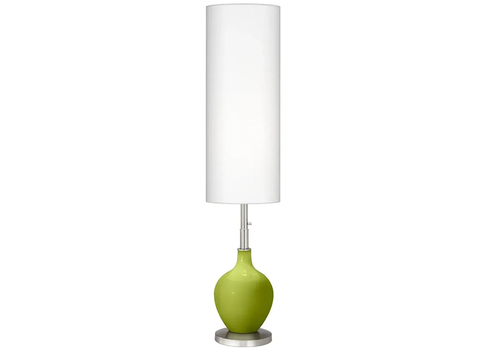 Color Plus Ovo 60" High Modern Parakeet Green Floor Lamp