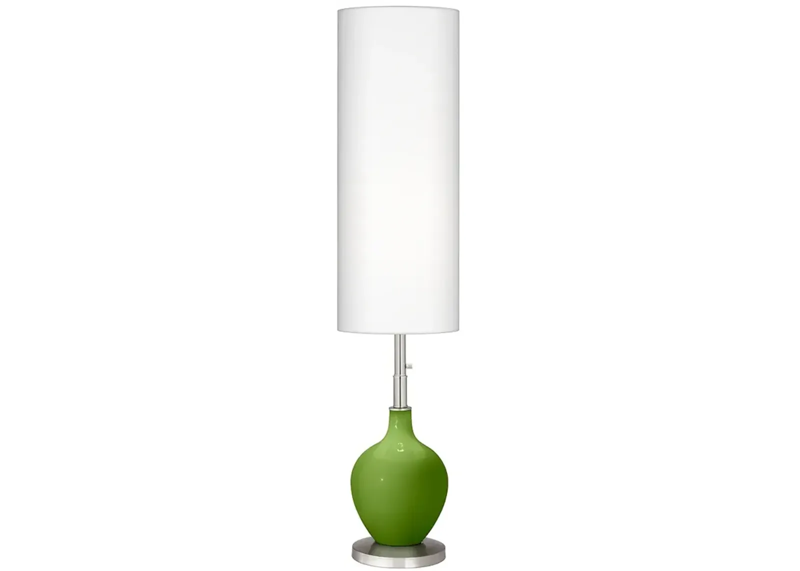 Color Plus Ovo 60" High Modern Gecko Green Floor Lamp