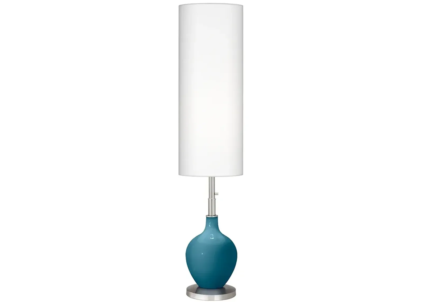 Color Plus Ovo 60" High Great Falls Blue Floor Lamp