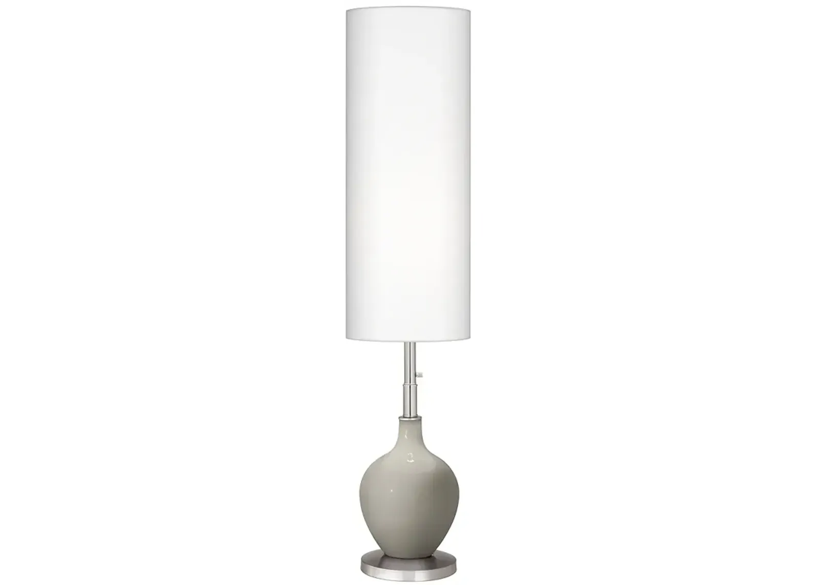 Color Plus Ovo 60" High Requisite Gray Floor Lamp