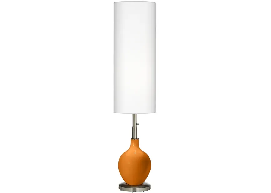 Color Plus Ovo 60" High Cinnamon Spice Floor Lamp