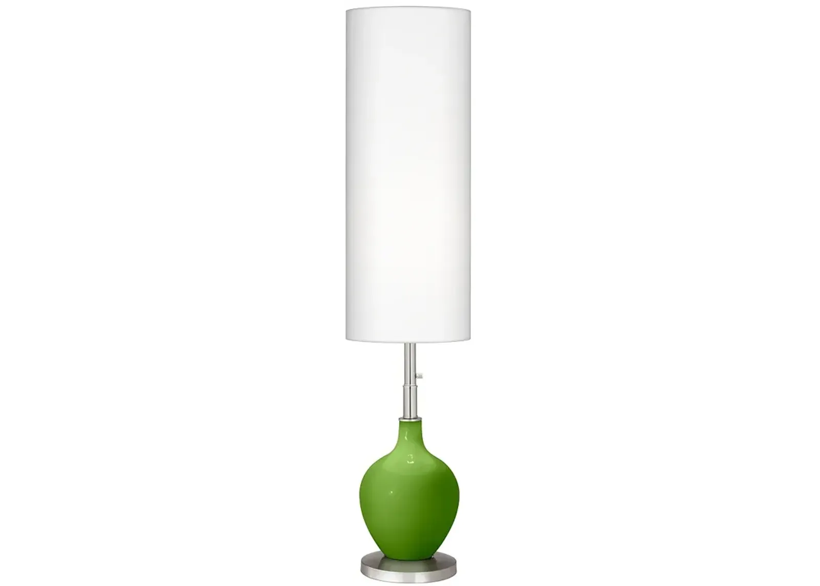 Color Plus Ovo 60" High Modern Rosemary Green Floor Lamp