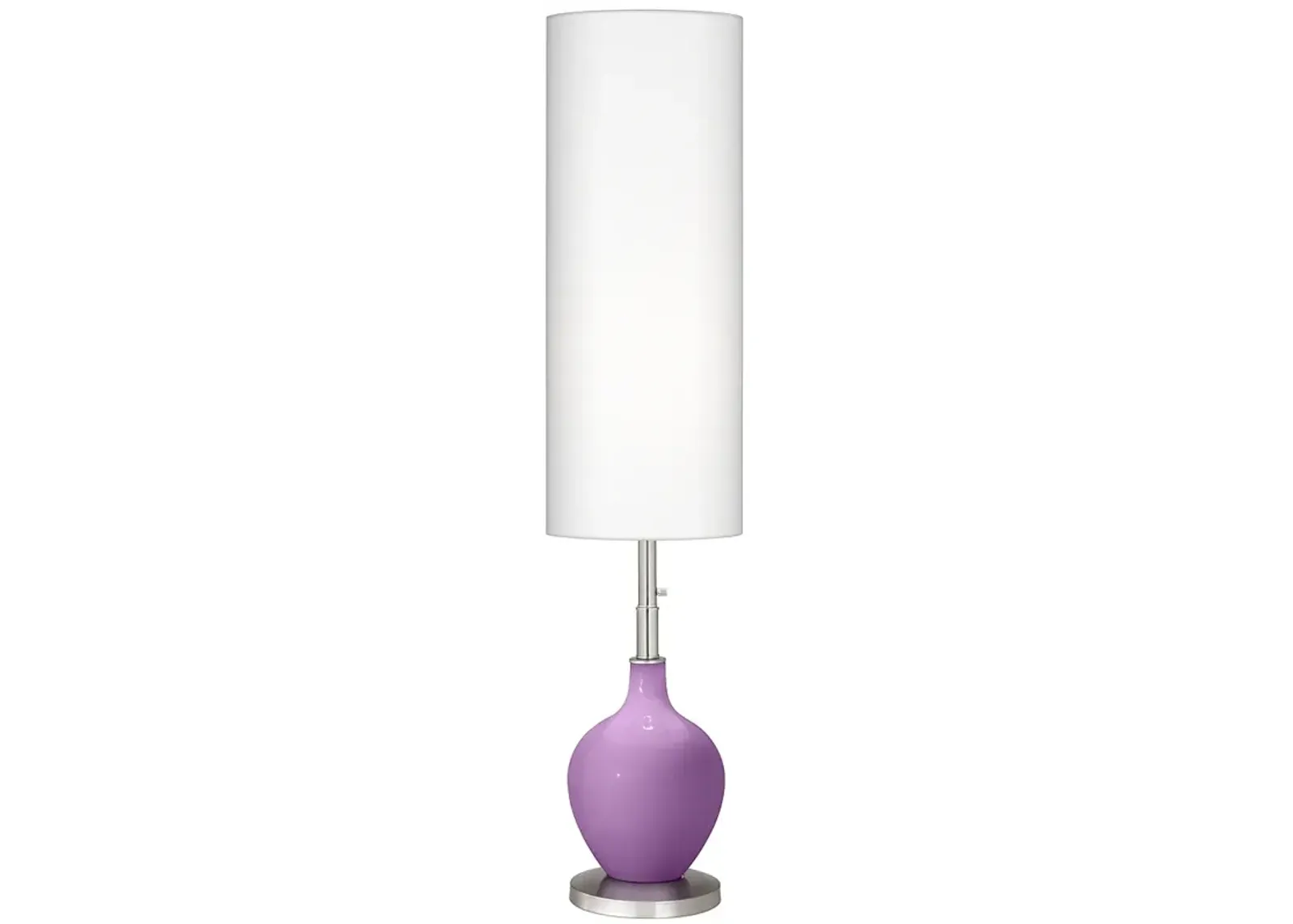 Color Plus Ovo 60" High Modern African Violet Purple Floor Lamp