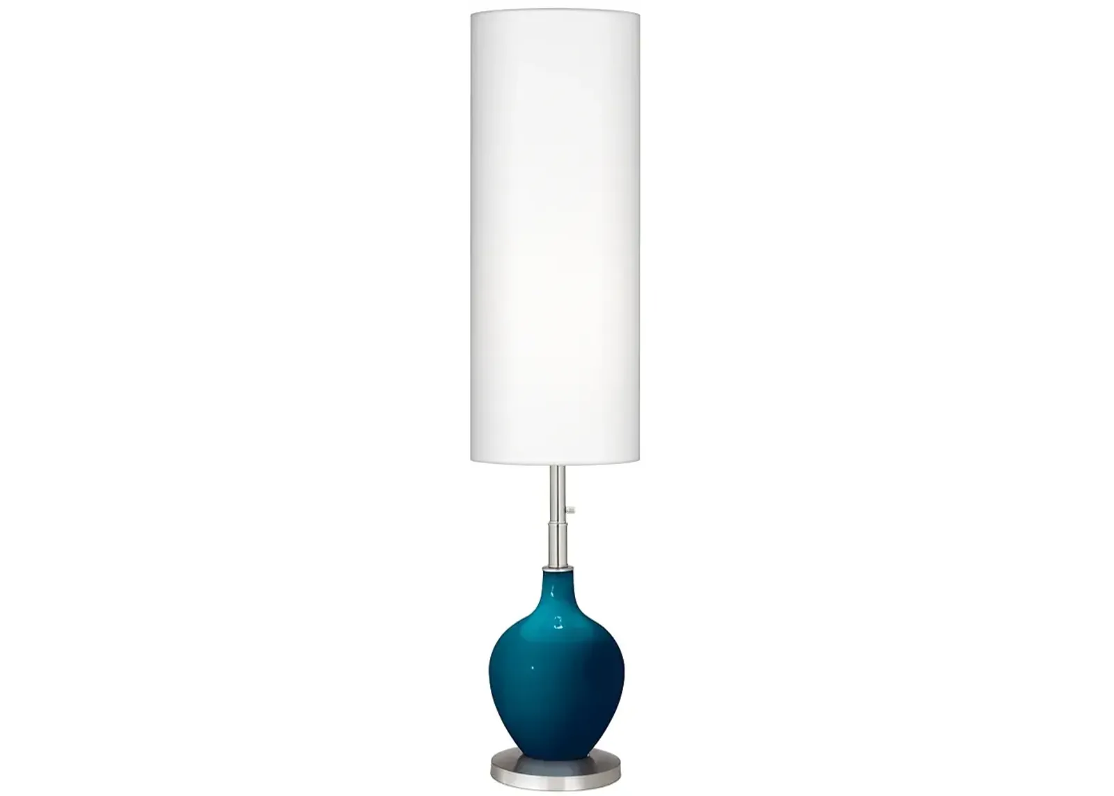 Color Plus Ovo 60" High Modern Oceanside Blue Floor Lamp