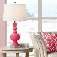Color Plus Apothecary 30" Eros Pink Glass Table Lamp