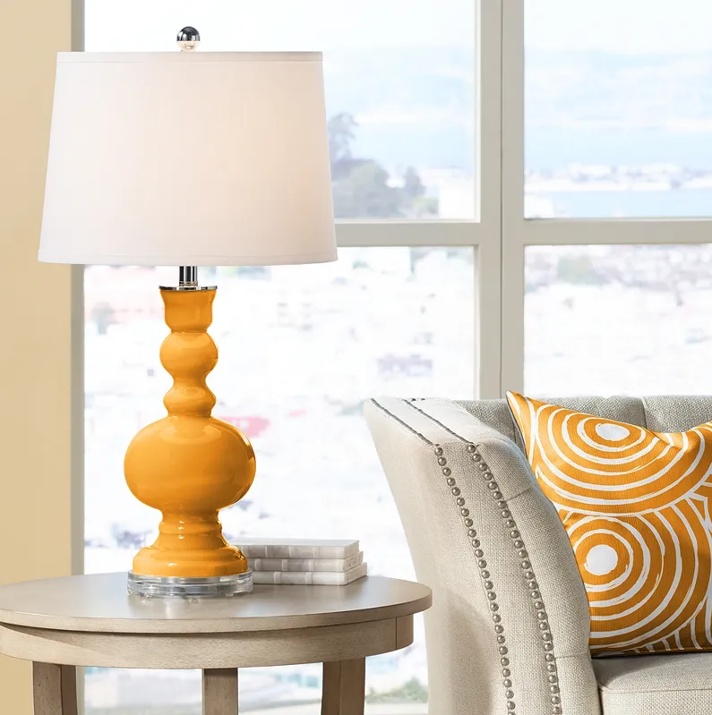 Color Plus Apothecary 30" Carnival Orange Table Lamp