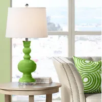 Color Plus Apothecary 30" Rosemary Green Glass Table Lamp