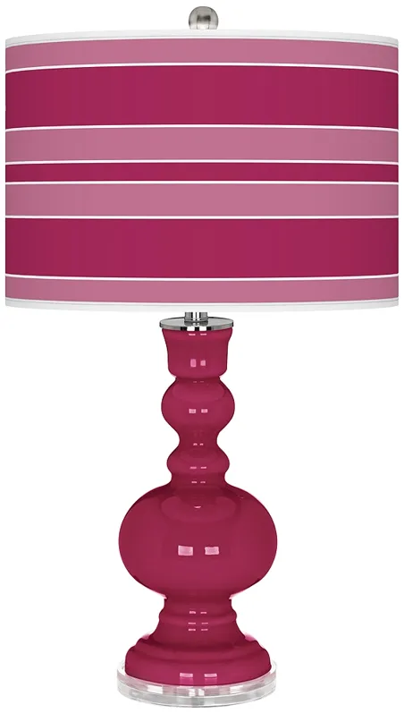Vivacious Bold Stripe Apothecary Table Lamp